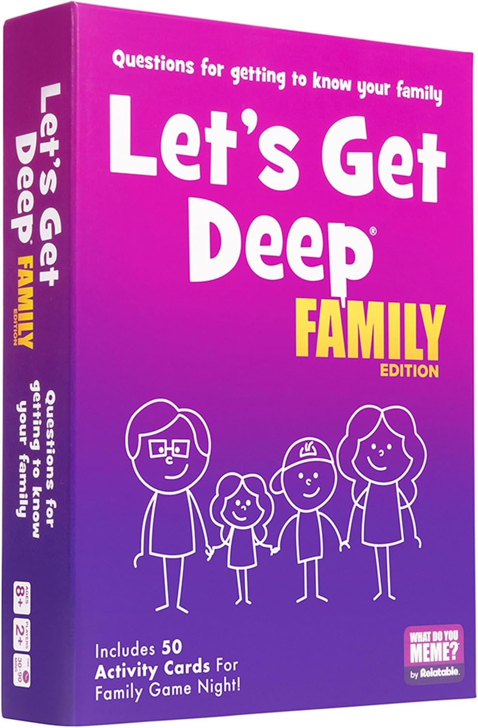 Let’s Get Deep® Family Edition by Relatable – Family Conversation Cards – Get to Know Each Other Card Games