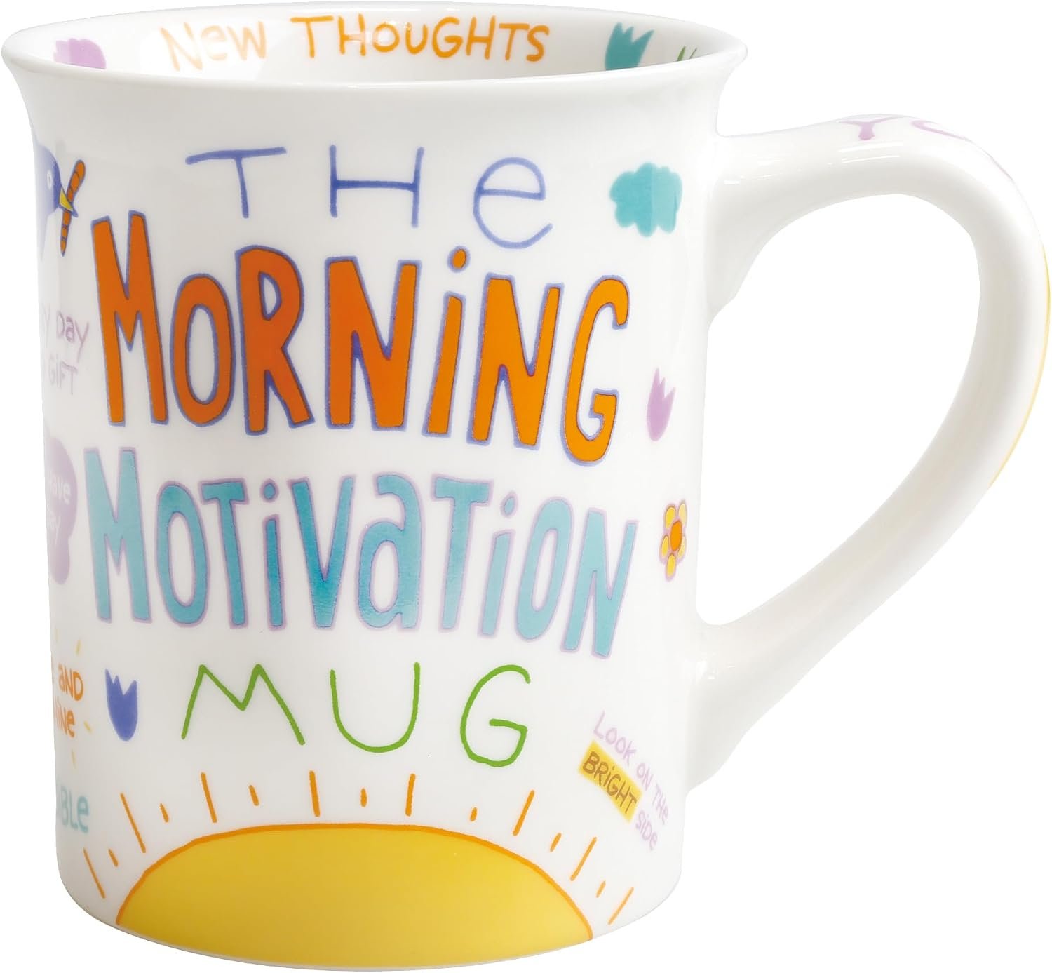 Enesco Our Name is Mud the Morning Motivation Messages Coffee Mug, 16 Ounce, Multicolor