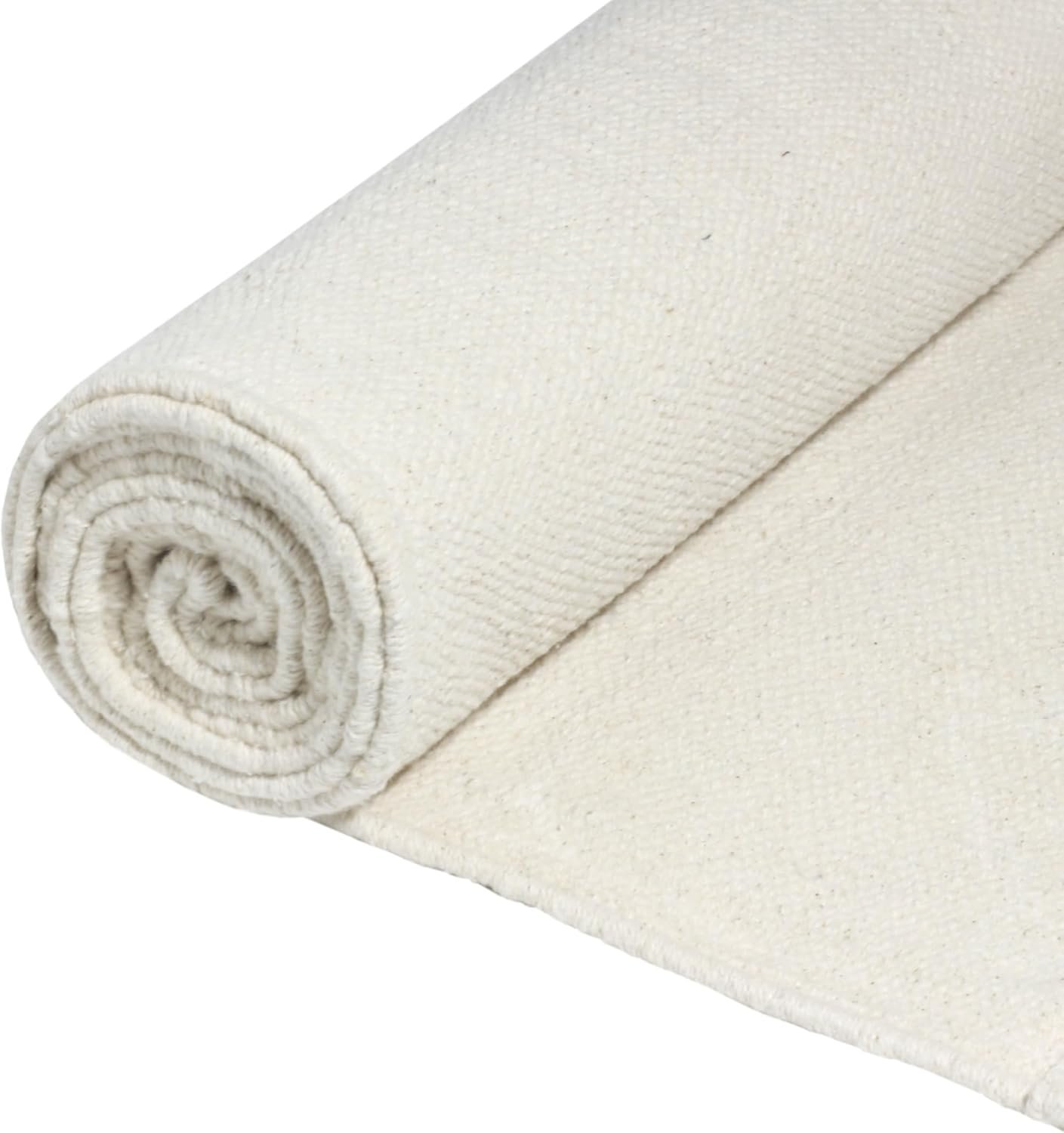 Live Well 360 Handmade Organic Cotton Yoga Mat – Non-Toxic, Chemical-free and All Natural Cloth Yoga Mat – Exercise, Workout, & Fitness Rug – Woven Material – Absorbent & Washable – 78″ x 27″