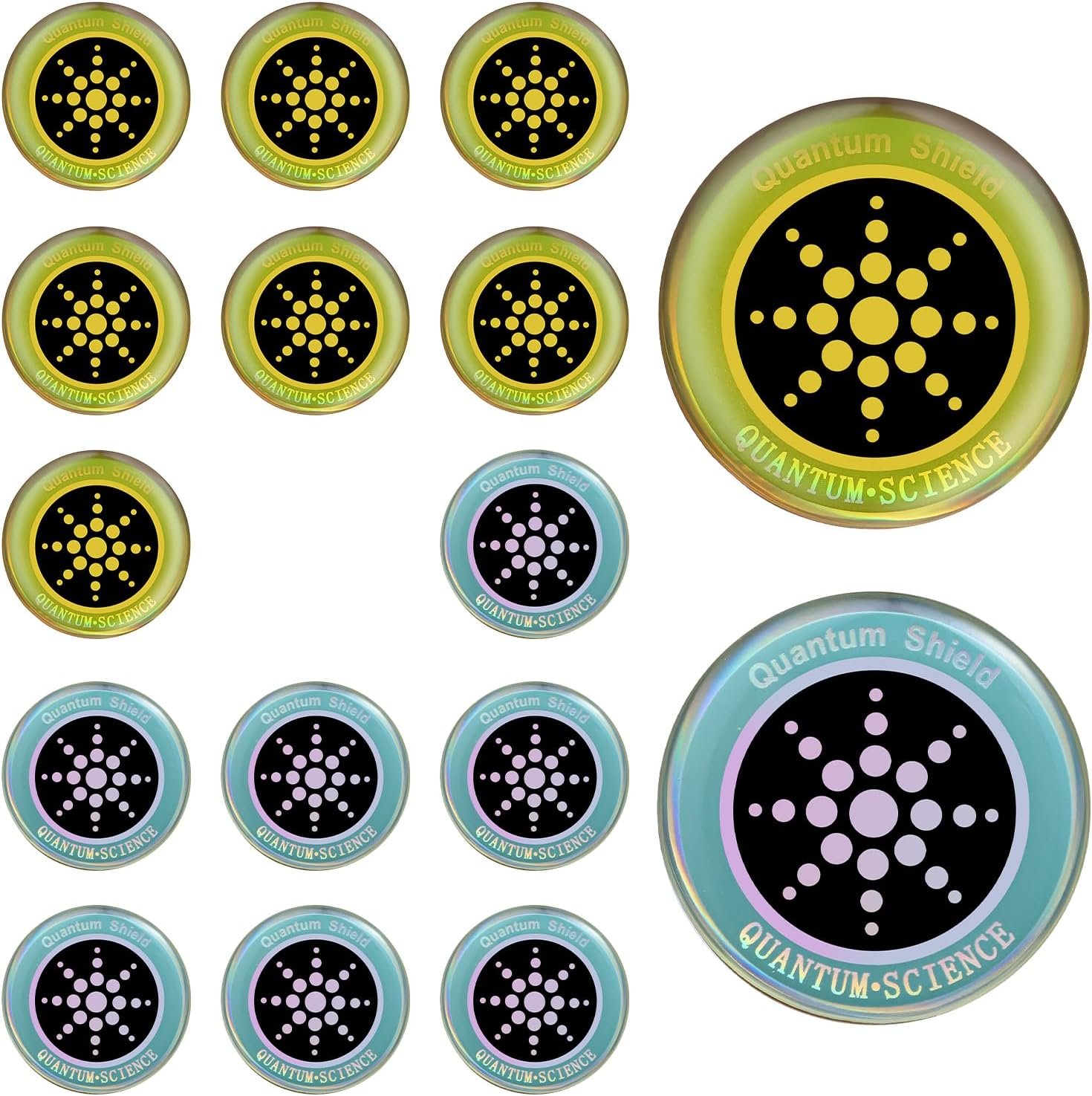 16 Pcs Cell Phone Protection Stickers Neutralizer Shield Blocker | Compatible with Smartphones Tablets Laptops Computers WiFi TVs Monitors
