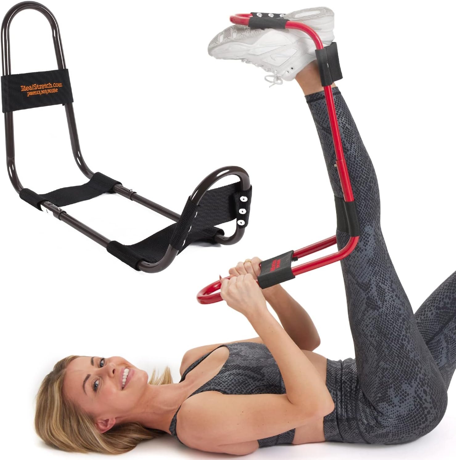 IdealStretch – Leg Stretcher – Hamstring Stretcher – Hip Stretcher – Lower Back Stretcher, & Calf Stretcher – Stretching Equipment – Original Patented – Harmstring Recovery