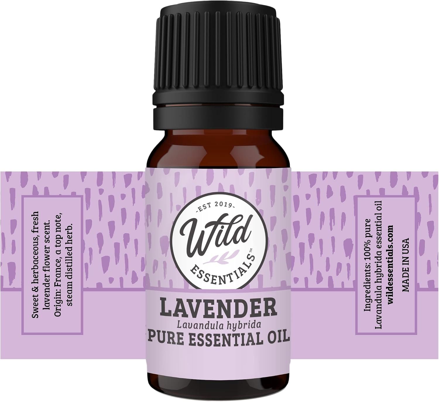 Wild Essentials Top 6 Piece Single Note Essential Oil Set -100% Pure Therapeutic Grade Aromatherapy Kit with Lavender, Eucalyptus, Tea Tree, Orange, Lemongrass, Peppermint – 10ml, Made in The USA