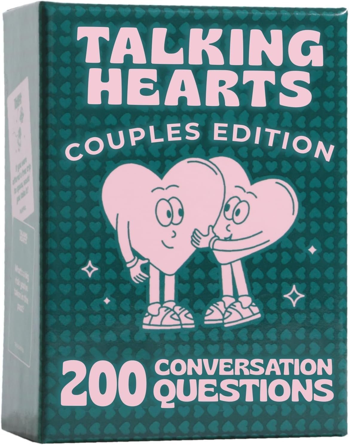 Talking Hearts Conversation Cards – Couple Card Game for Date Nights & Travel Adventures | Great Gift for Couples – 200 Questions & 2 Wild Cards