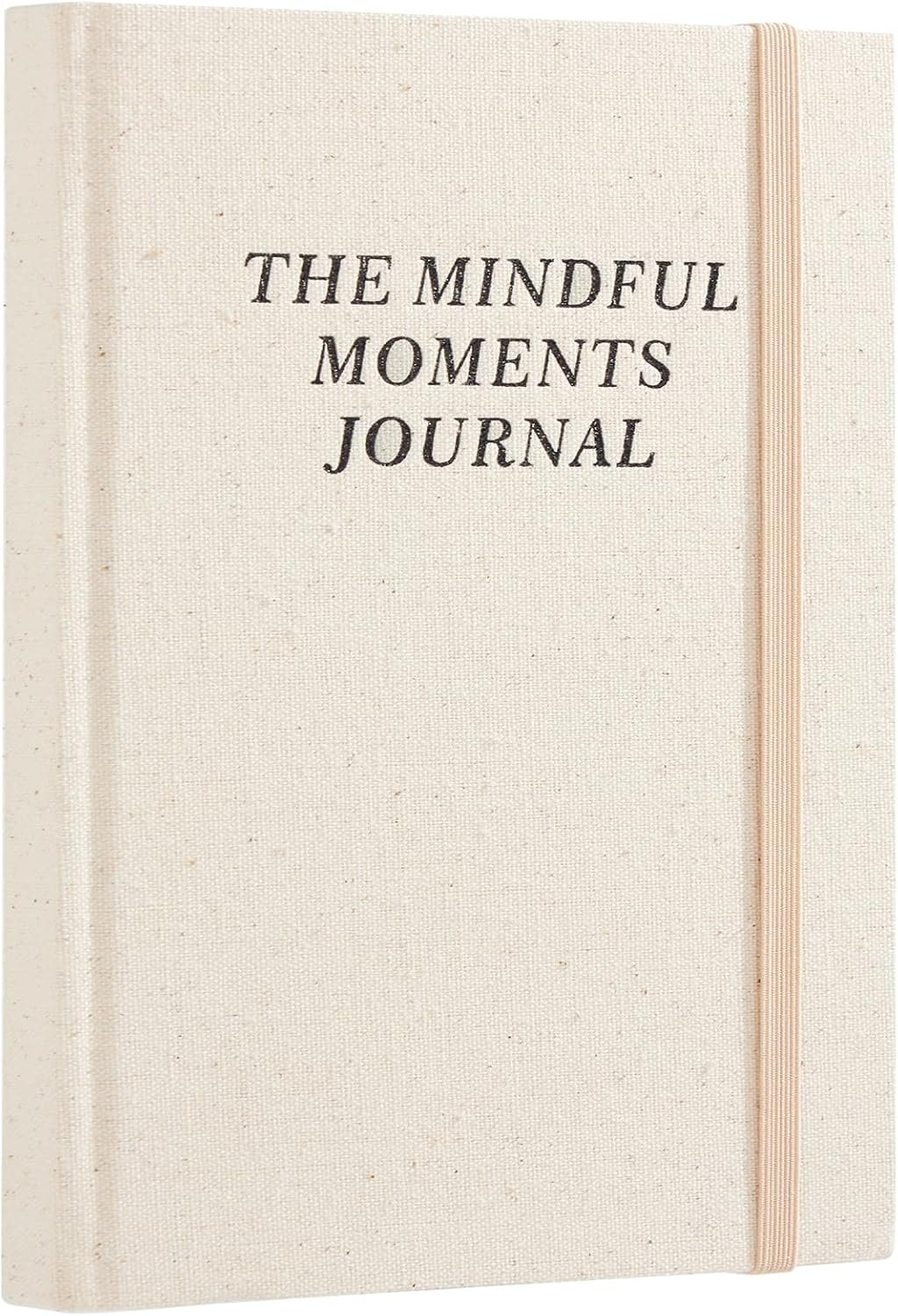 5 MINUTES A DAY Mental Health Journal for Women & Men: A Guided Mindfulness & Goal-Setting Workbook to Reduce Stress, Practice Daily Gratitude & Build Self-Care Habits | Linen Hardcover, Beige