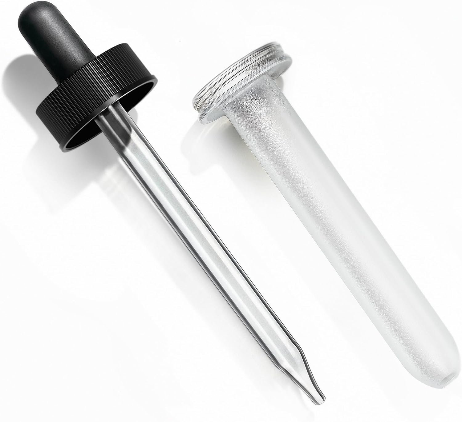 Handcraft Blends Glass Oil Dropper for 4 oz Bottles – With Plastic Protector – For Carrier Oils and Essential Oils Glass Bottles