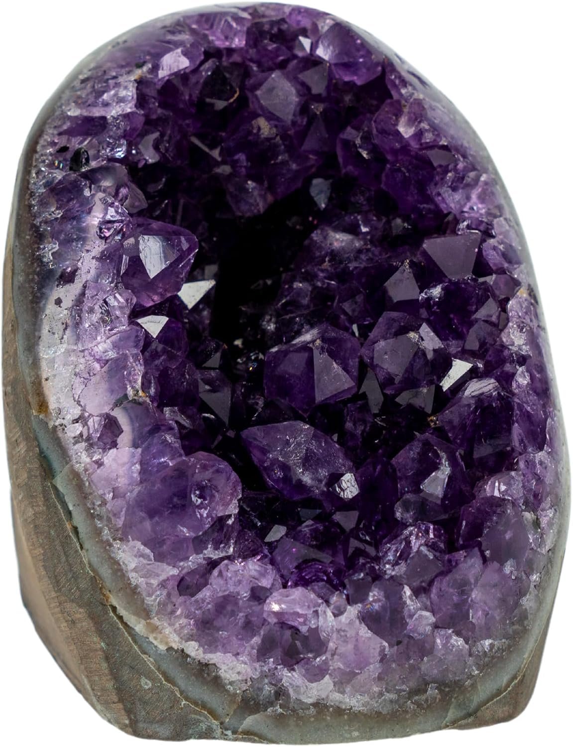 TRUENERGY Polished Natural Amethyst Crystal Cluster – 0.5 To 12 Pounds Dark Purple Grade AAA Raw Quartz Amethyst Stone – Great For Home Decoration, Positive Energy, & Healing Crystals Amatista piedra