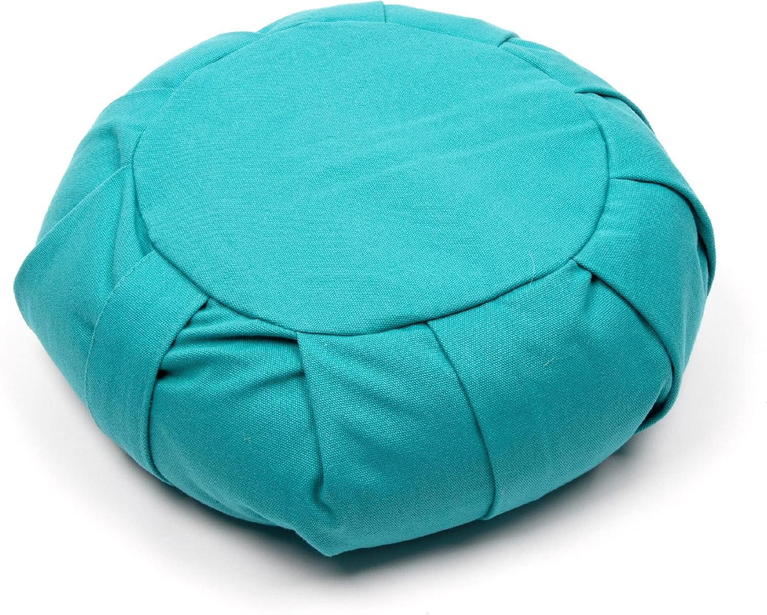 Myga Zafu Yoga Meditation Cushion with Washable Cover – Floor Cushion Pillow with Natural Buckwheat Filling – Soft Round Cotton Design for Meditating or Pranayama Exercises