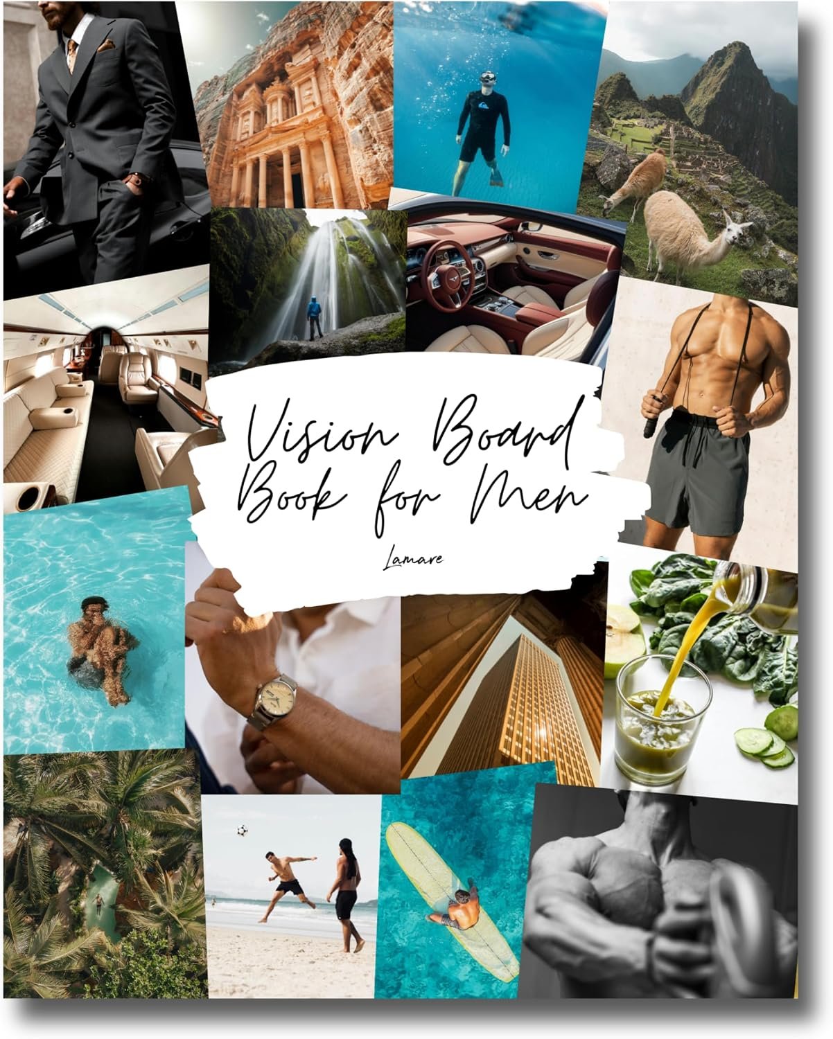 Lamare Vision Board Book for Men – 1000+ Images & Vision Board Supplies