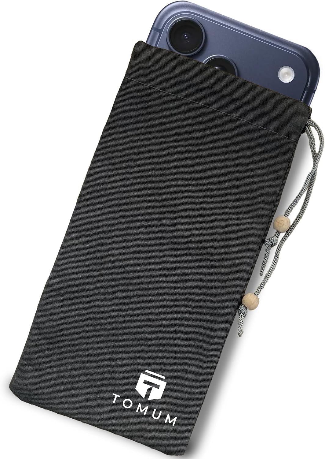 TOMUM EMF Shield Sleeve for Cell Phone – EMF Protection Smartphone Pouch – Anti EMP Bag – Signal Blocking Case for Radiation EMP 5G RFID Black