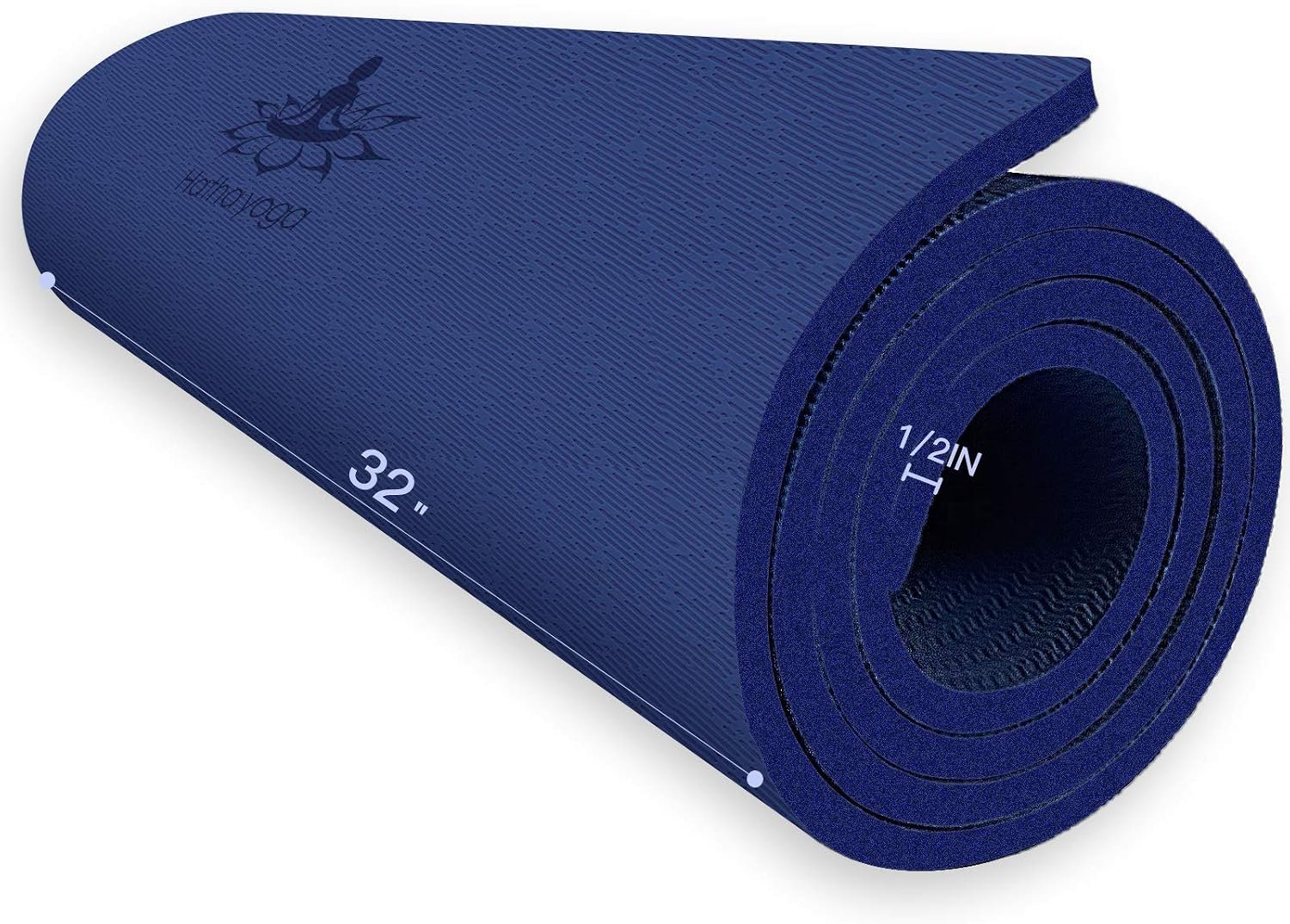 Hatha Yoga Extra Thick TPE Yoga Mat – 72″x 32″ Thickness 1/2 Inch -Eco Friendly- With High Density Anti-Tear Exercise Mats For Home Gym Travel & Floor Outside