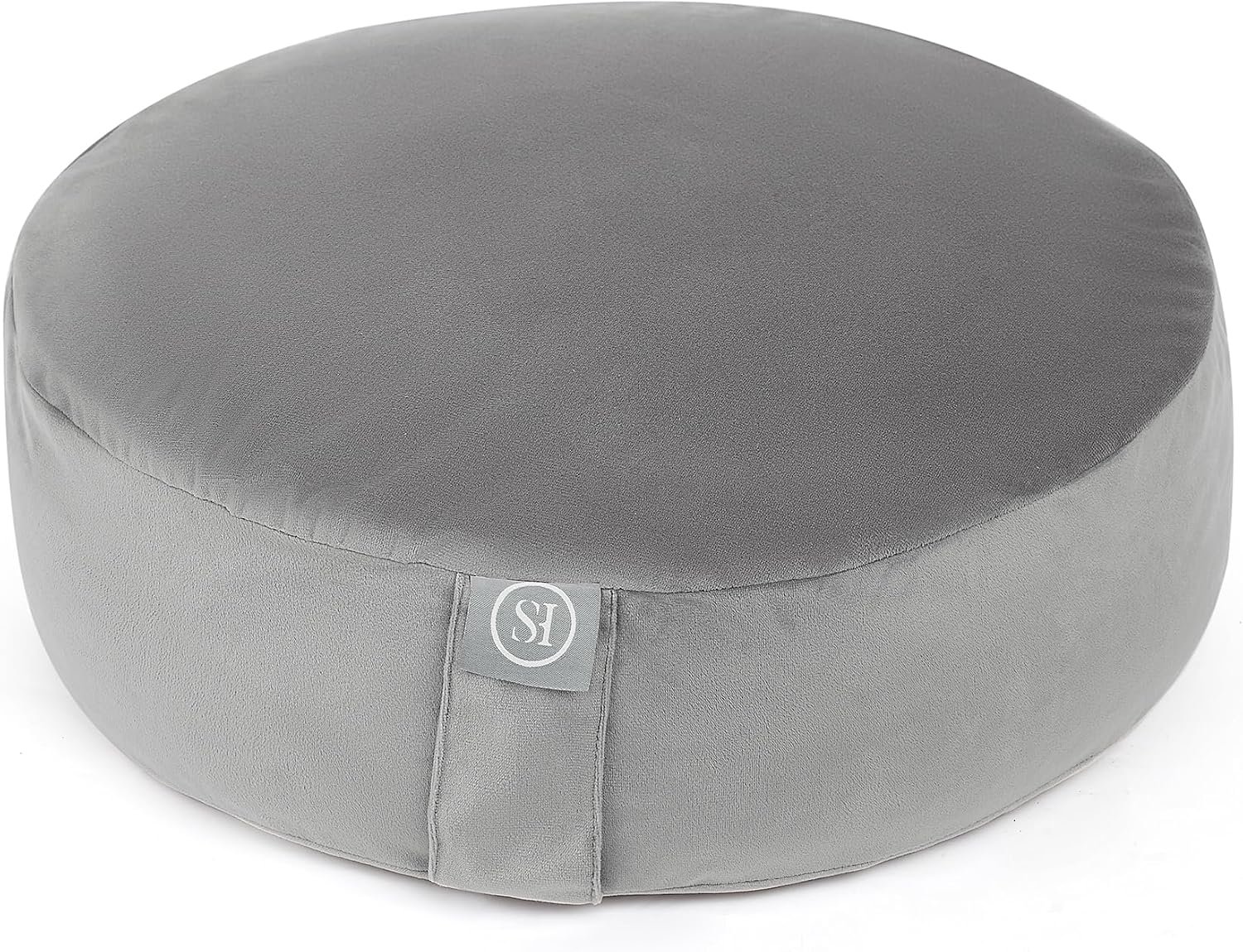 Meditation Cushion Bolster Pillow for Restorative Yoga – Supportive Cushion for Meditation, Pilates, and Relaxation – Filled with Buckwheat Hulls – Removable Cover