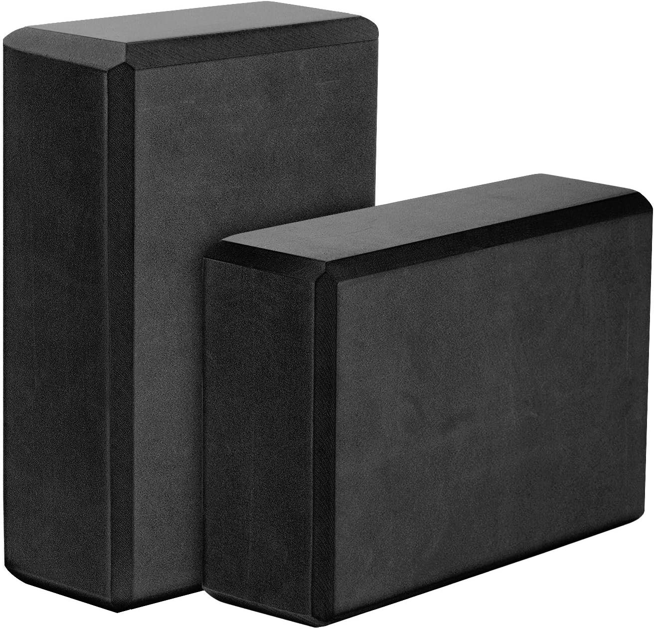 MoKo Thin Yoga Blocks 2 Pack, 9″ x 6″ x 3″ High Density EVA Foam Yoga Block Exercise Bricks, Eco Friendly & Lightweight, Increase Flexibility & Balance, Great for Stretching & Holding Poses