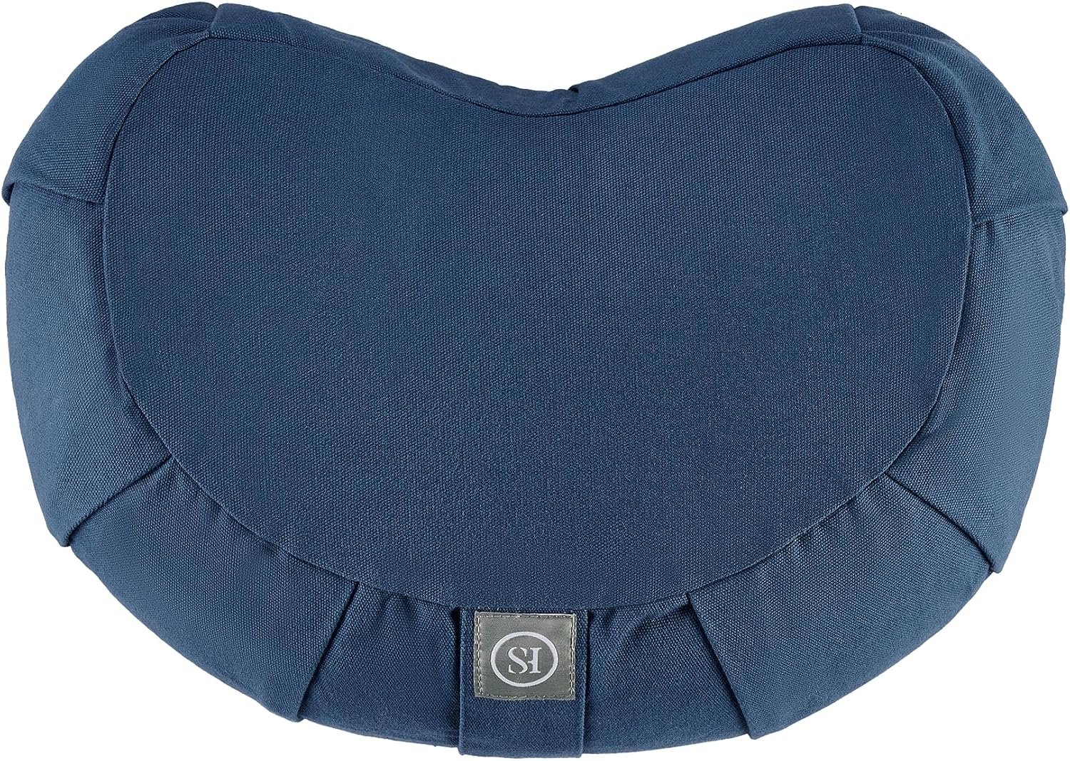 Meditation Cushion Bolster Pillow for Restorative Yoga – Supportive Cushion for Meditation, Pilates, and Relaxation – Filled with Buckwheat Hulls – Removable Cover