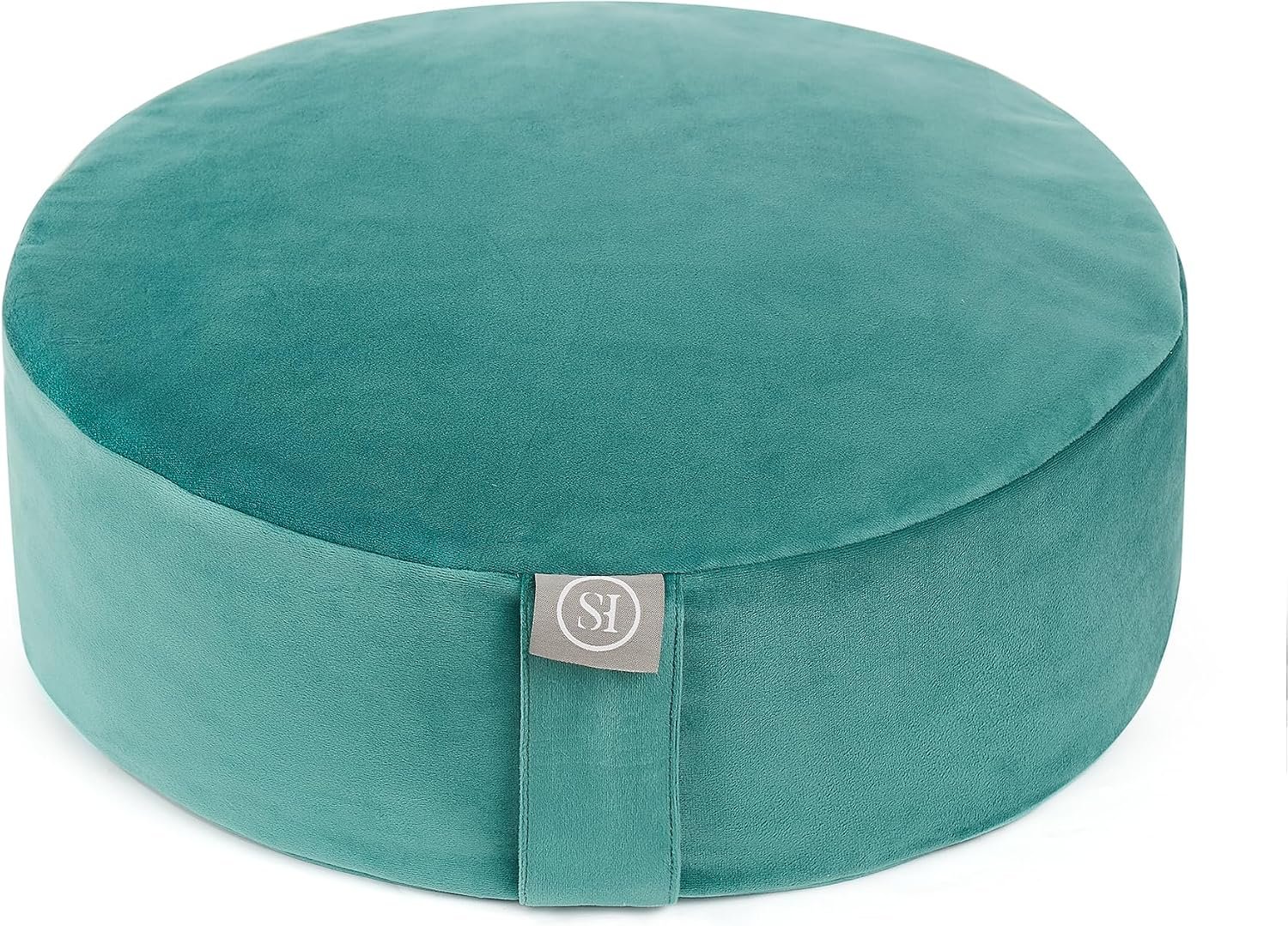 Meditation Cushion Bolster Pillow for Restorative Yoga – Supportive Cushion for Meditation, Pilates, and Relaxation – Filled with Buckwheat Hulls – Removable Cover