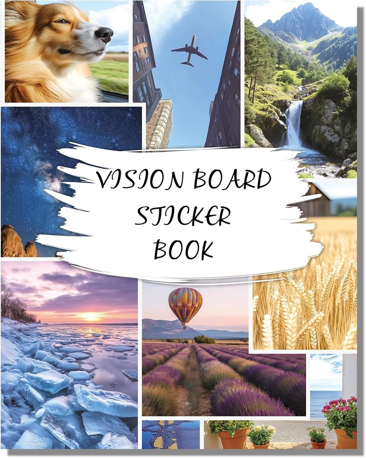 Sawnfay Vision Board Book – 2026 Vision Board Sticker Book, with Motivational Images & Quotes, Vision Board Kit & Supplies for Women, Travel