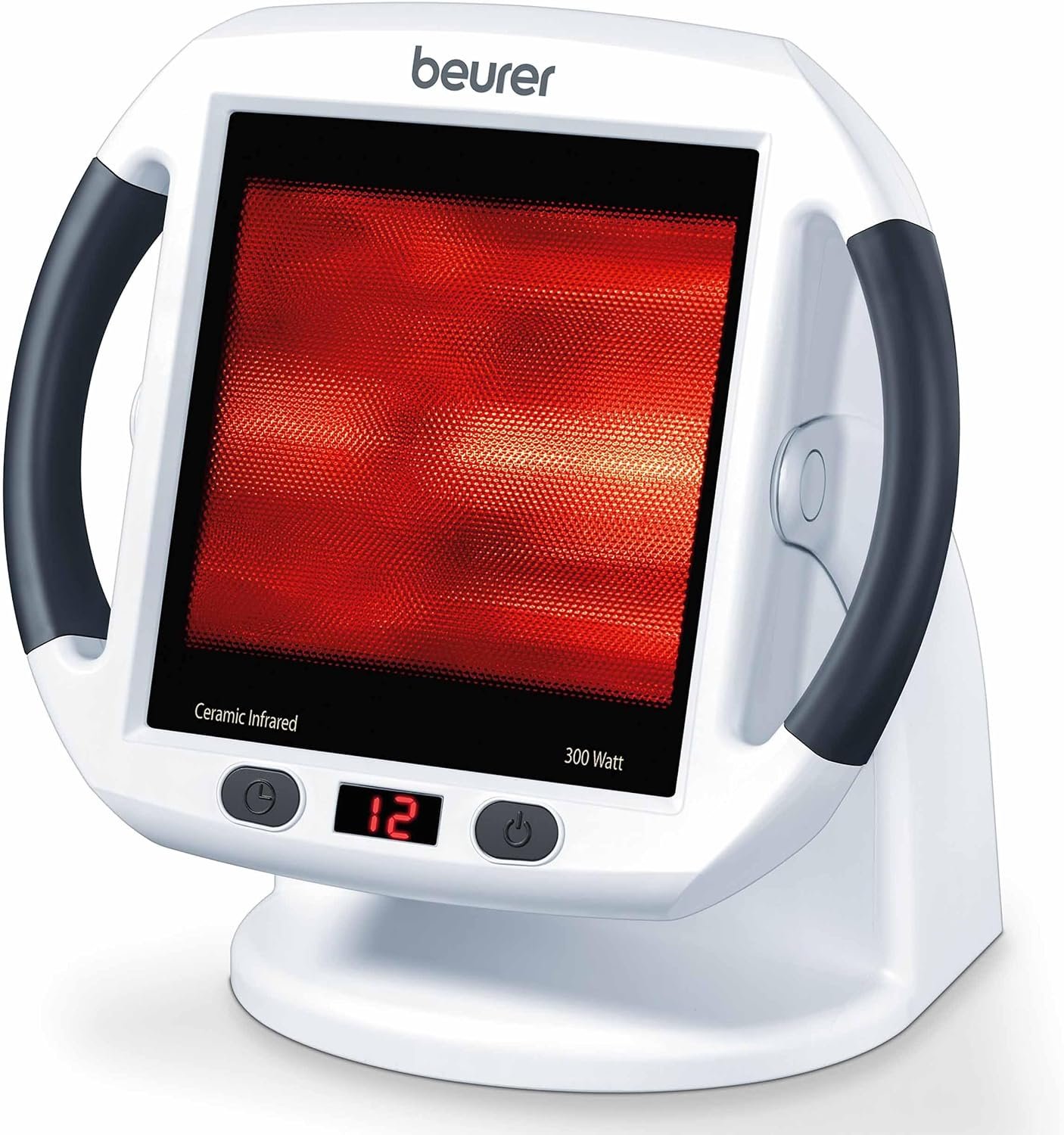 Beurer IL50 Infrared Heat Lamp Heated Red Light Therapy Lamp for Body, Face, Sinuses, & Skin – Effective Muscle Pain & Cold Relief Treatment by Improving Blood Circulation