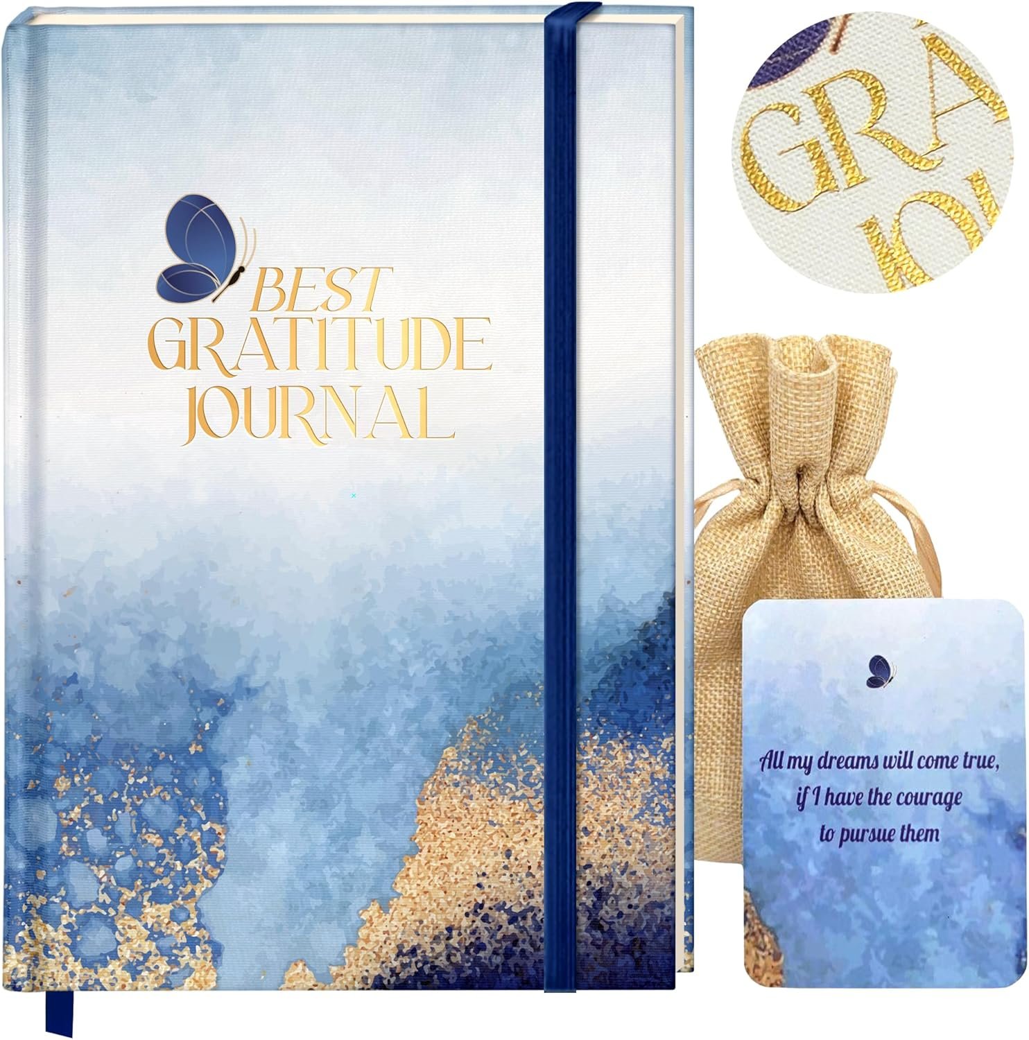 Best Gratitude Journal with Daily Affirmation Cards – Mindfulness Journal for Happiness, Productivity, Self-Care, and Positive Thinking – Ideal Gift for Women and Men, 200 Pages, Premium Quality