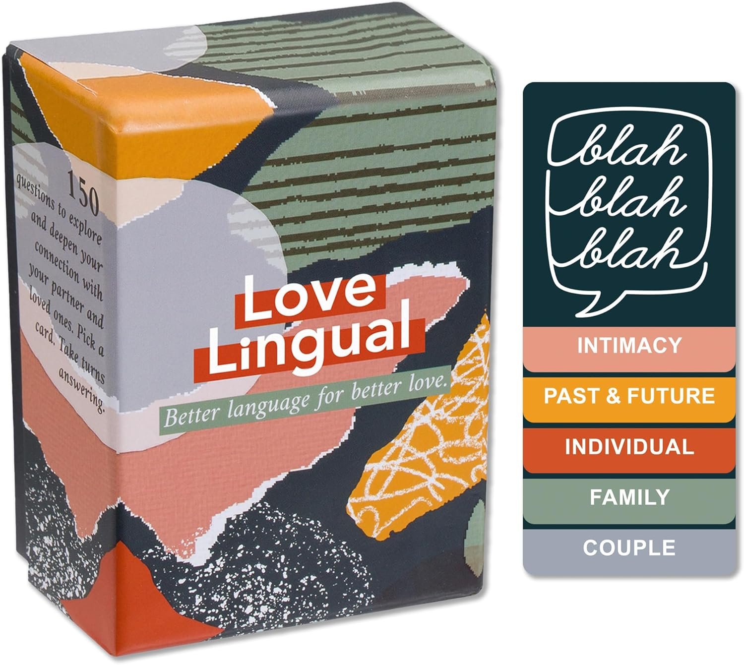 FLUYTCO Love Lingual: The Original Couples Card Game | 150 Conversation Starter Cards for Date Night, Deeper Connection & Relationship Building | Intimacy Game