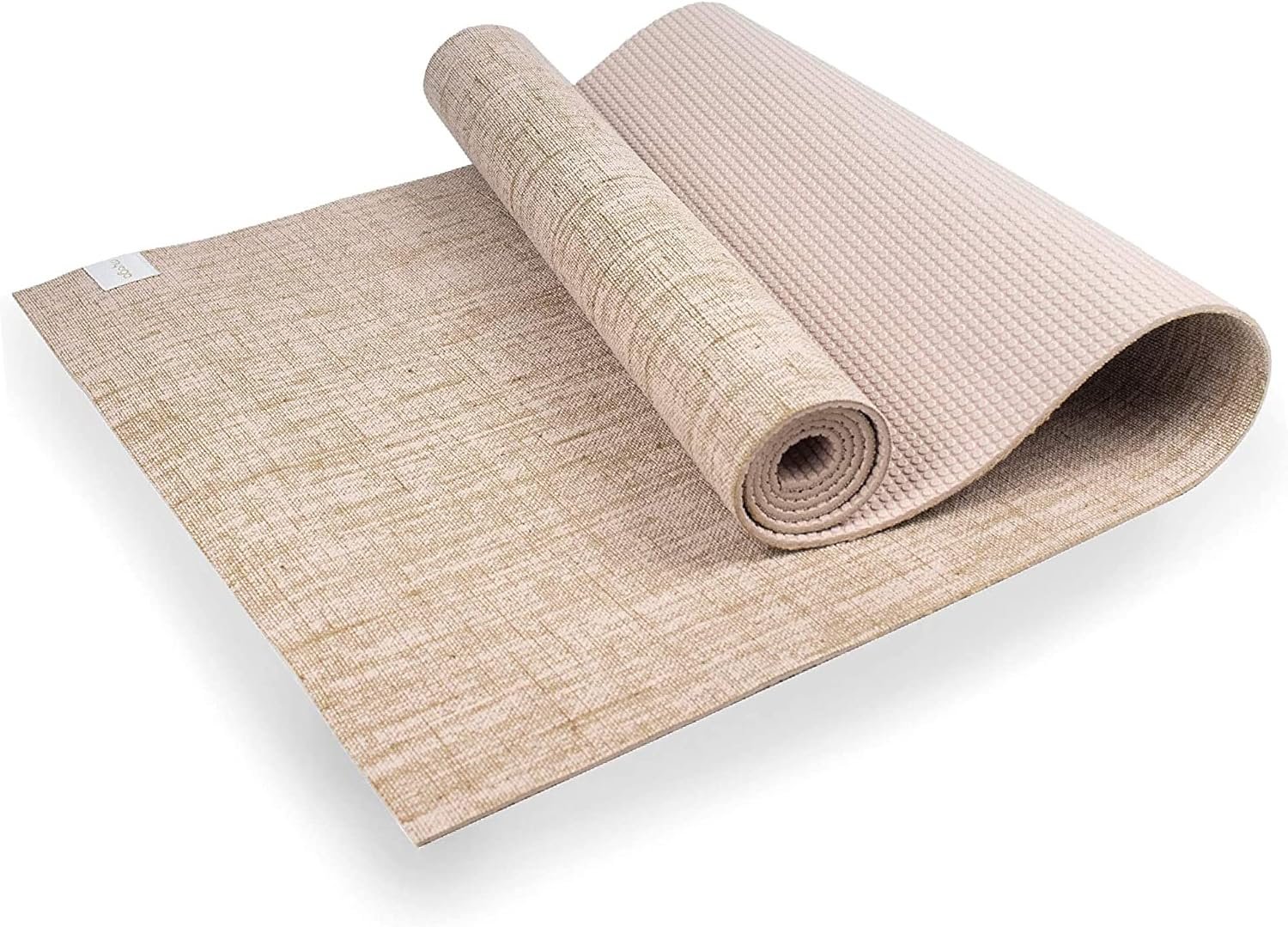 Myga Jute Yoga Mat, High Performance Vegan Floor Exercise Mat, Eco Friendly Biodegradable Yoga Mat with PVC Backing,72″ x 24″, 0.2″ Thickness