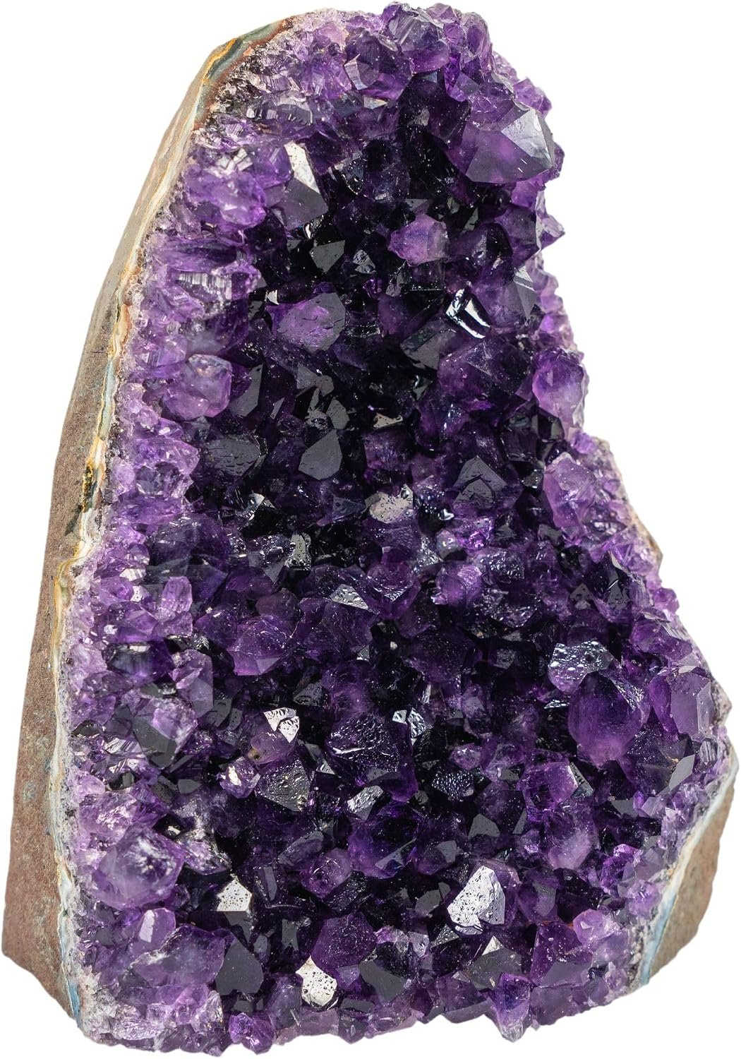 TRUENERGY Natural Amethyst Crystal Cluster – 0.5 To 12 Pounds Dark Purple Grade AAA Raw Quartz Amethysts Stone – Great For Home Decoration, Positive Energy, & Healing Crystals Amatista piedra