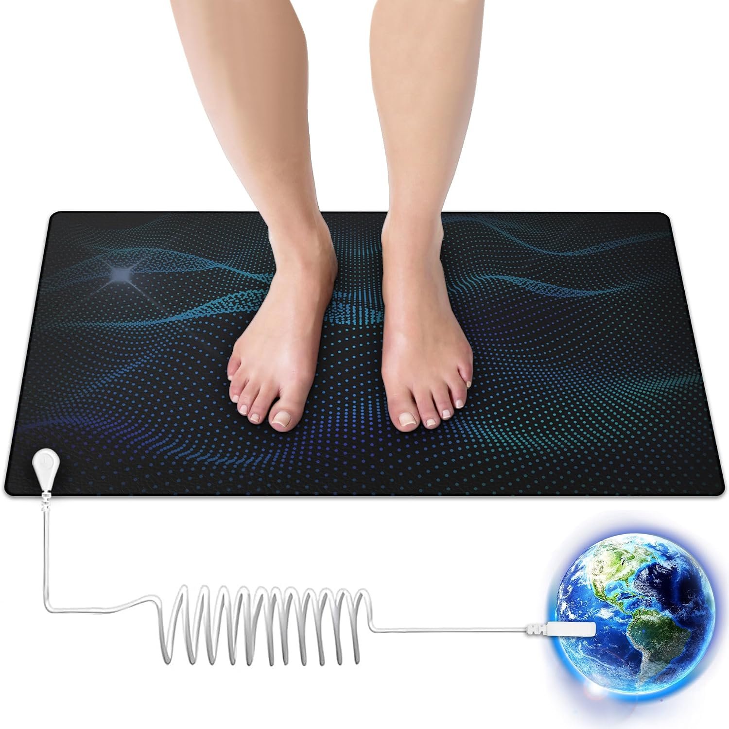 Grounding Mat for Sleep, Energy, Pain Relief, Inflammation, Balance, Wellness 16″x24″