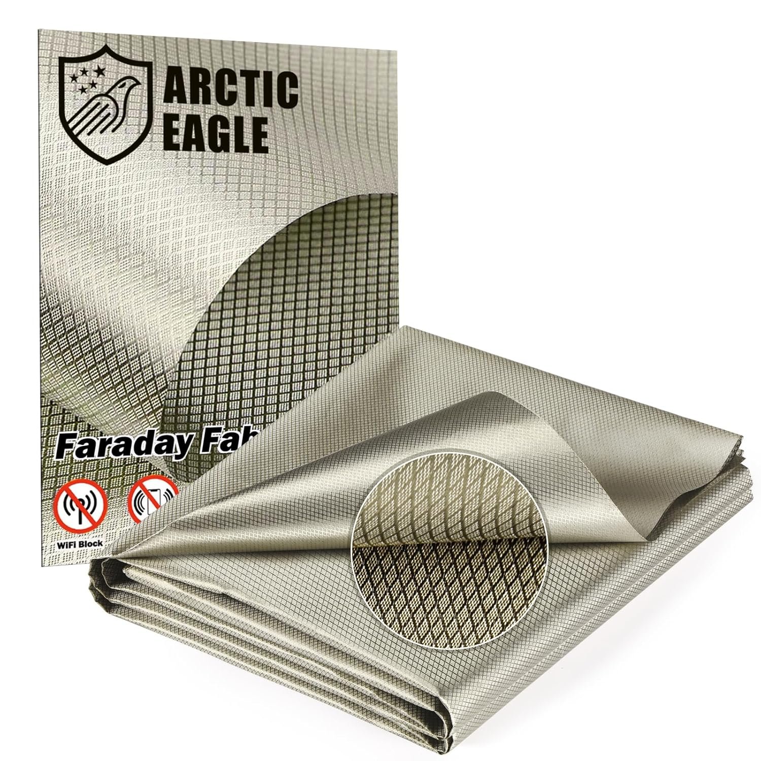 Faraday Fabric – Conductive Electromagnetic Interference Reduction Cloth for Faraday Cage (43″ x 118″)