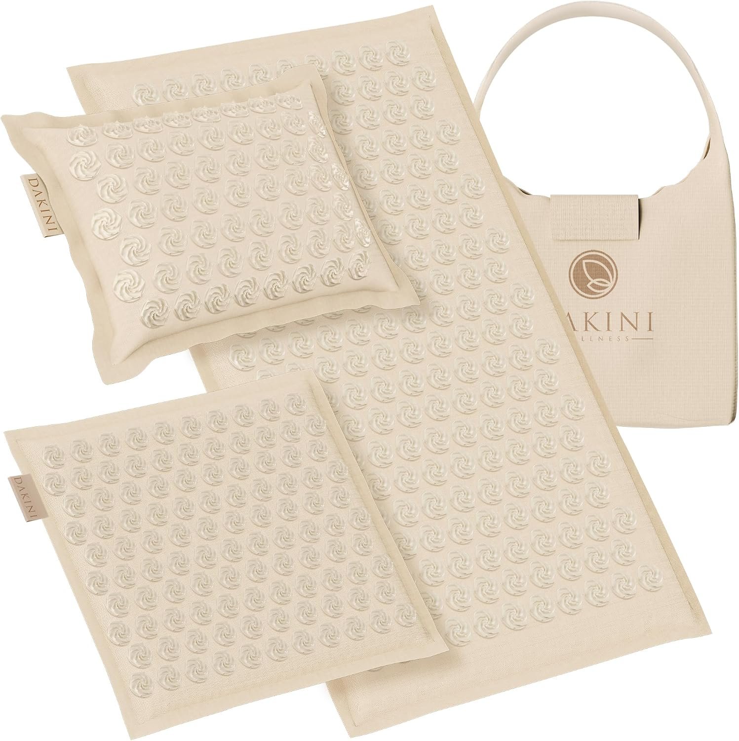 Acupressure Mat & Pillow Set with Mini Pad – Full Body Pain Relief | Mini pad targets hard-to-reach areas like feet, hands and neck for precise pressure relief