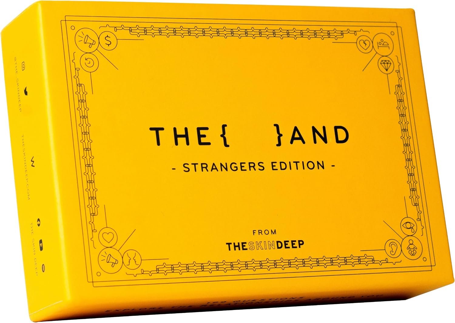 {THE AND} Strangers Edition – Conversation Starter Card Game – Fun Getting to Know You Game – Ice Breakers to Reduce The Space Between You and a Stranger – Questions to Make a Friend By The Skin Deep