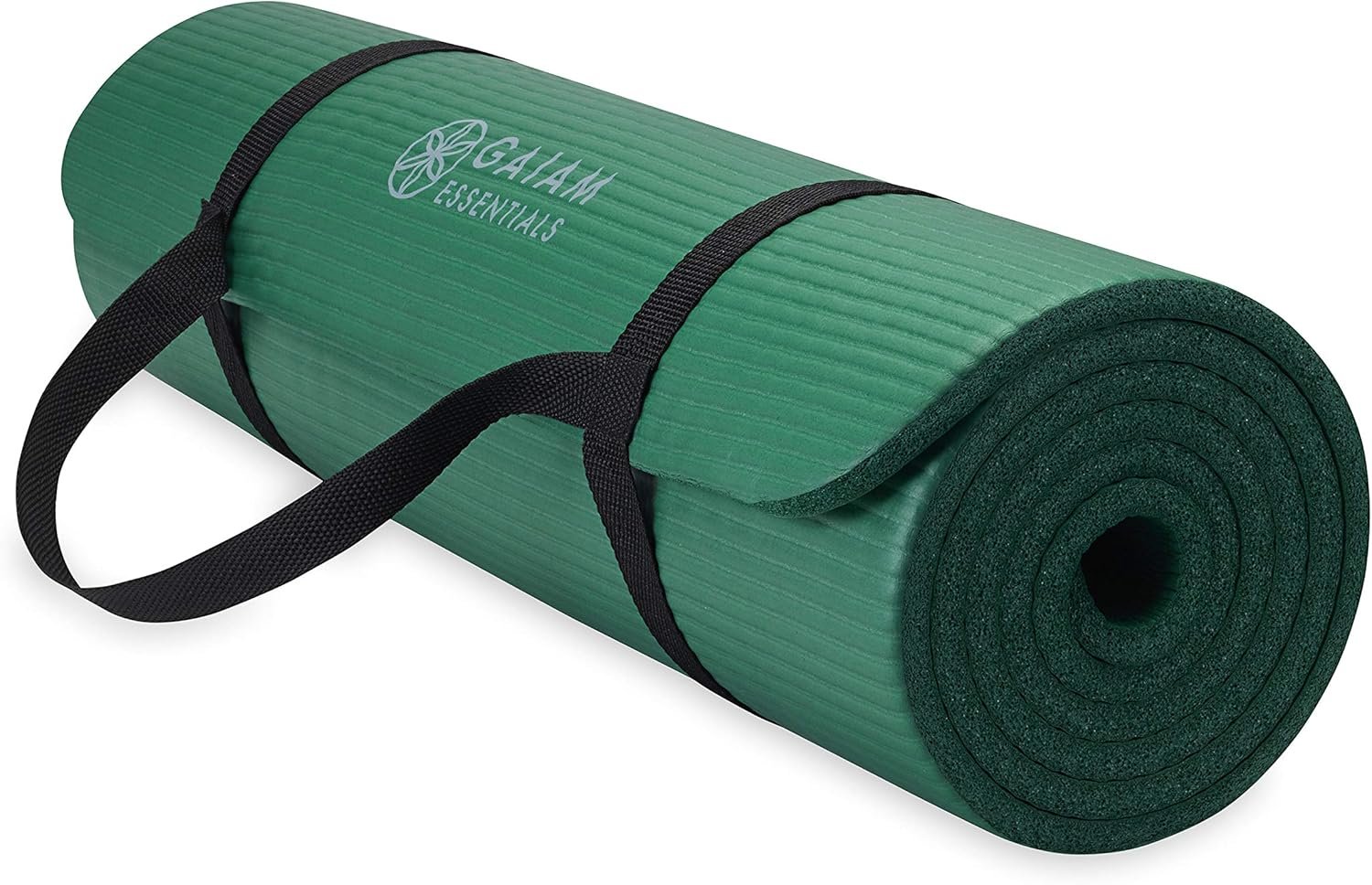 Gaiam Thick Yoga Mat with Easy-Cinch Carrying Strap
