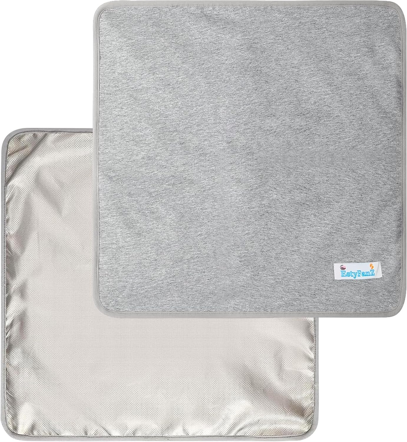 Gray Faraday Blanket – EMF Blocker for Home, 18 x 18 Inches, Comfy Radiation Protection While Using Your Laptop and Phone, Ideal Against Cell Signal, WiFi, Bluetooth, RF and Unwanted Signals