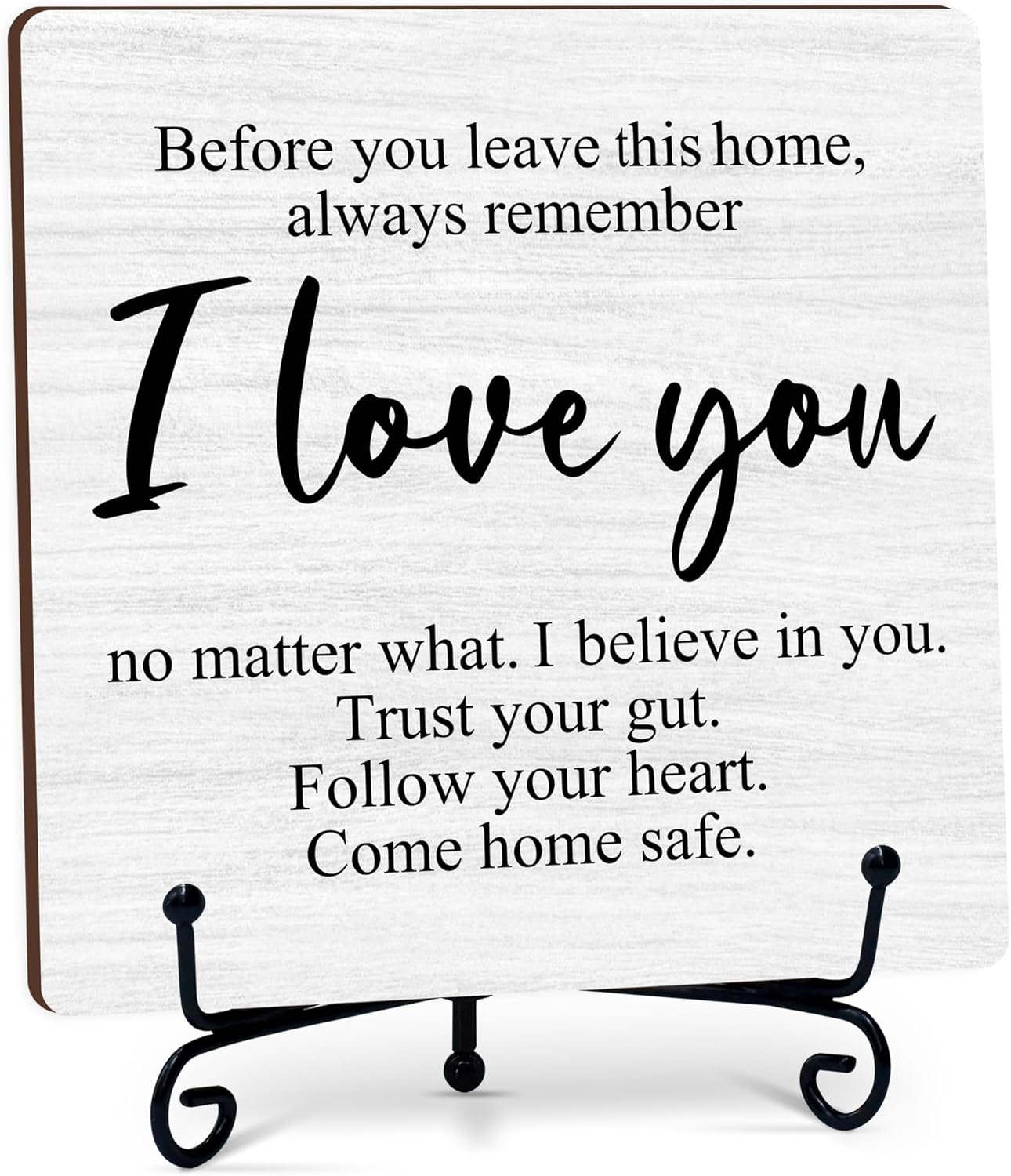 Inspirational Desk Decor, 5 Inch Motivational Decoration for House Home, Thanksgiving Birthday Gifts for Family Friends – B25