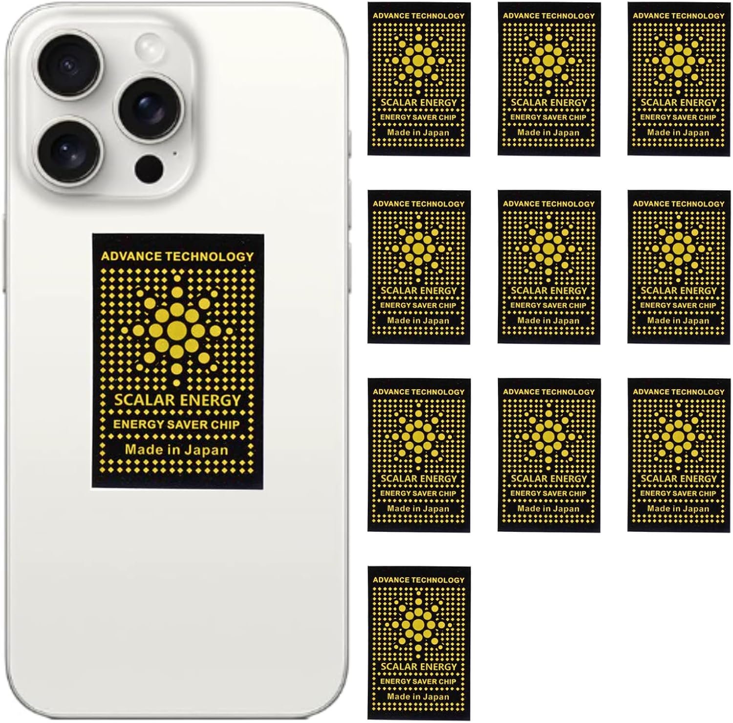 Protection Stickers for Phones, Blocker for Laptops & Electronics – Energy Harmonizer for Home & Office, Shielding Sticker Bodywealth Chip for Cell Phone, Blocker and Neutralize, 10-Pack
