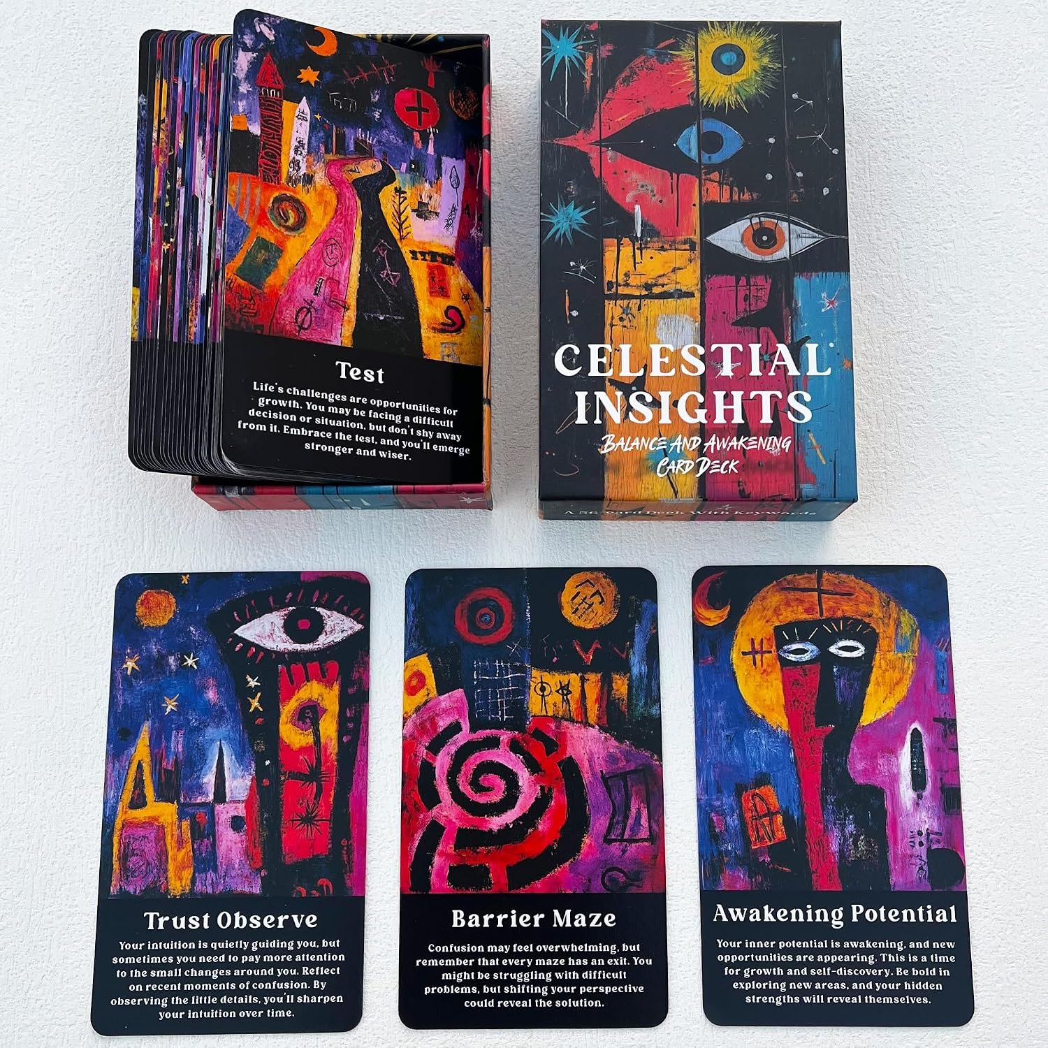 soulme Inner Wisdom Oracle Cards,Oracle Cards for Beginners | Intuitive, Spiritual Awakening Oracle Deck, Personal Growth, For Beginners