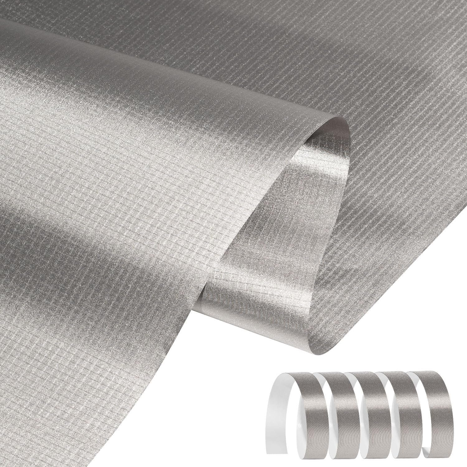 Faraday Fabric 43″ x 43″+ 79″L Tape, Military Grade Faraday Cloth for Shielding RFID, EMP, EMF, EMI, 5G, WiFi, Bluetooth, GPS, Signal Leakage Prevention