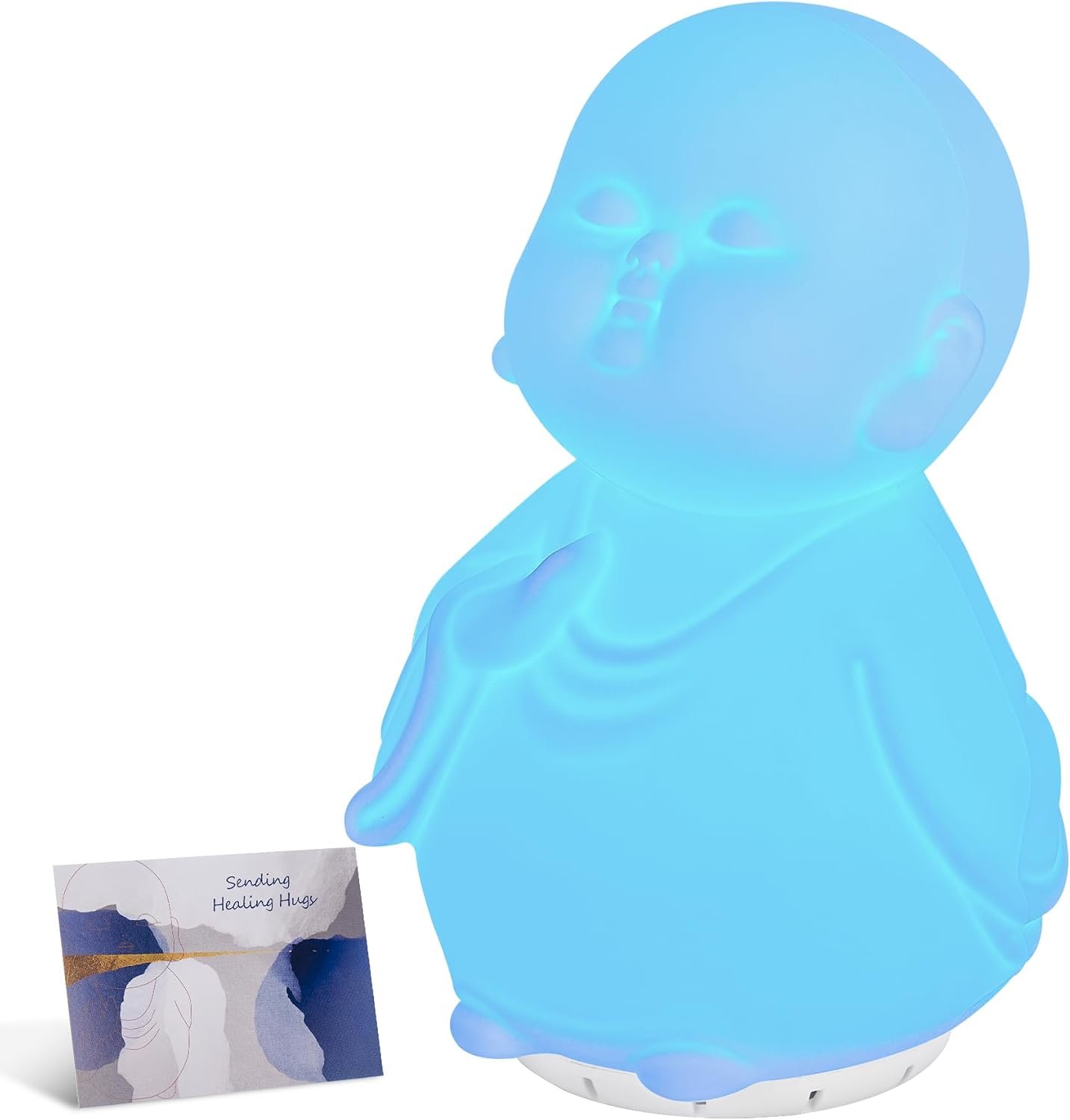 Guided Visual Meditation Tool, Mindfulness Breathing Light with Sound, Stress & Anxiety Relief Items, Relaxing Self Care Gift for Kids, Adults, Women, Men