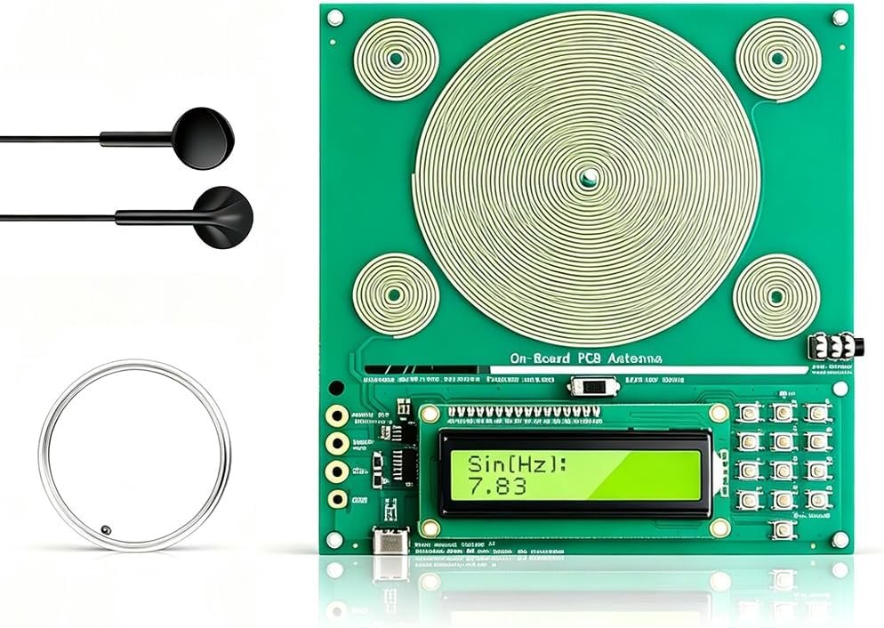 Frequency Generator for Healing | 7.83Hz Earth Pulse Sleep & Meditation White Noise Frequency Machine | 0.01Hz–200KHz Adjustable Sound Therapy Tool USB-C Powered Relaxation Aid for Yoga