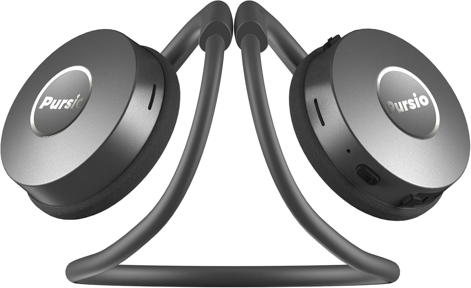 HarmoDuo Healing Frequency Generator Headset with Tibetan Singing Bowl Tones, 11 Chakra and Solfeggio Tracks, 7.83Hz Schumann Resonance, 40Hz Gamma, Mini Zero-Pressure Wear, Wireless Meditation Audio