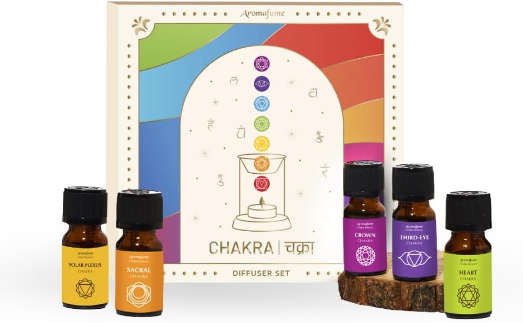 7 Chakra Essential Oil Diffuser Blend Gift Set, 7x10ml by Aromafume
