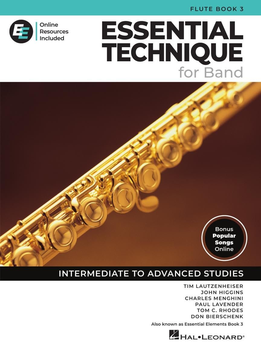 Essential Elements For Band – Flute Book 3 with EEi Online Resources | Flute Method Songbook and Sheet Music for School Band Students and Teachers | Intermediate to Advanced Studies