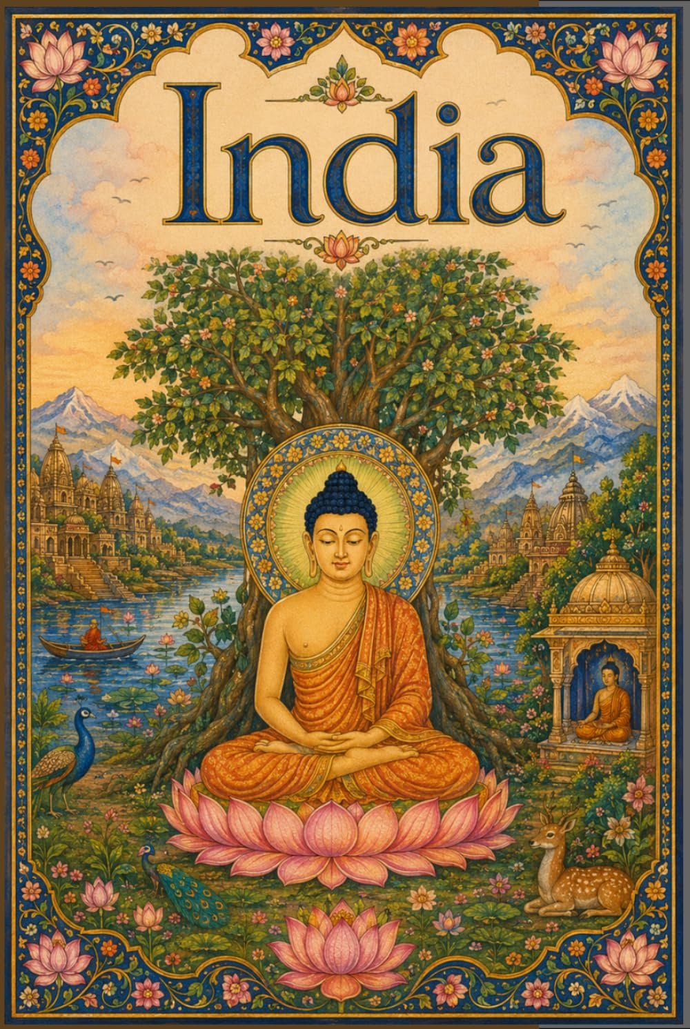 Sacred Buddha: Yoga, Meditation & Mindfulness Journal Inspired by India